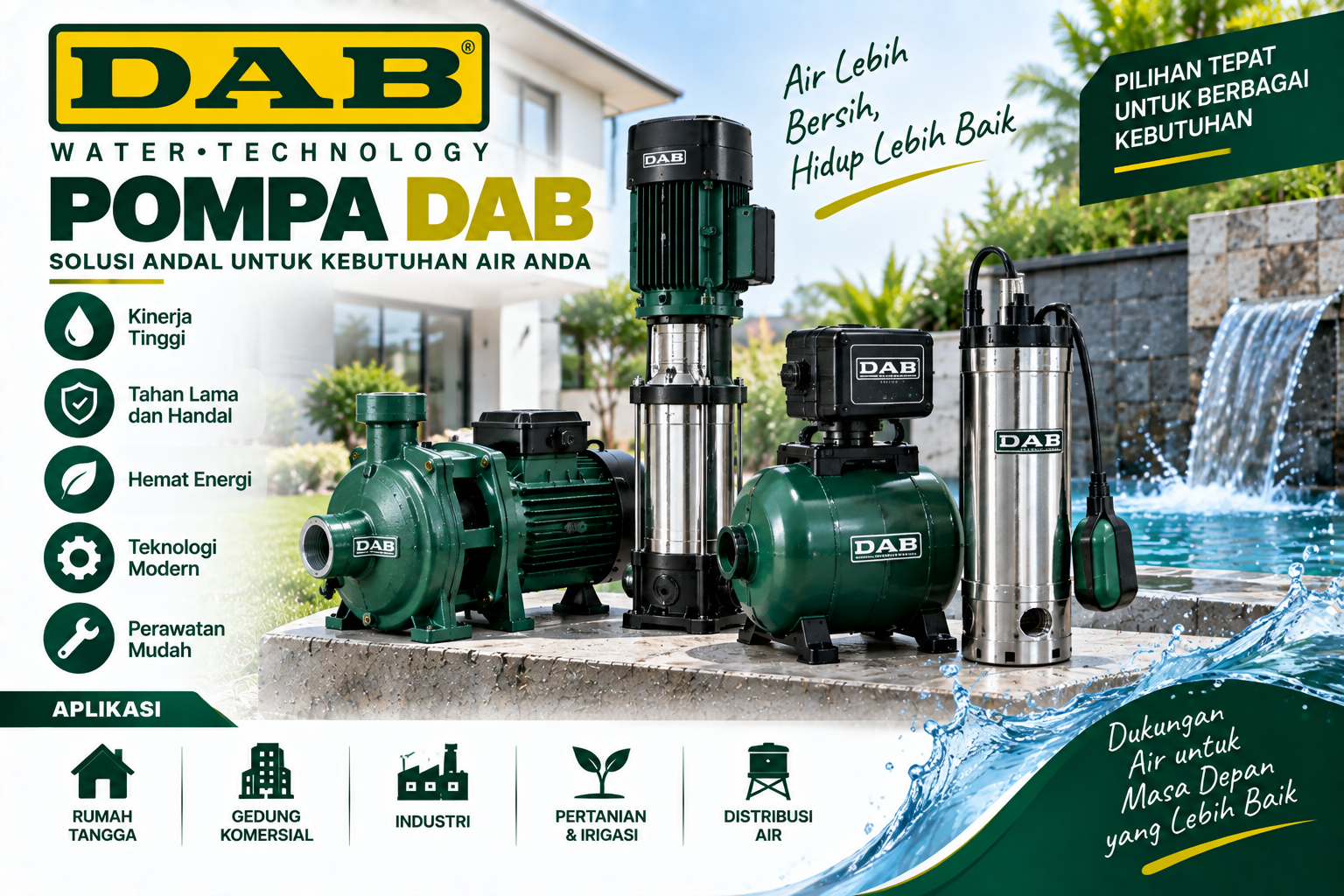 pompa dab,dab pompa air,harga pompa dab,pompa air dab asli,pompa dab 125,pompa celup dab