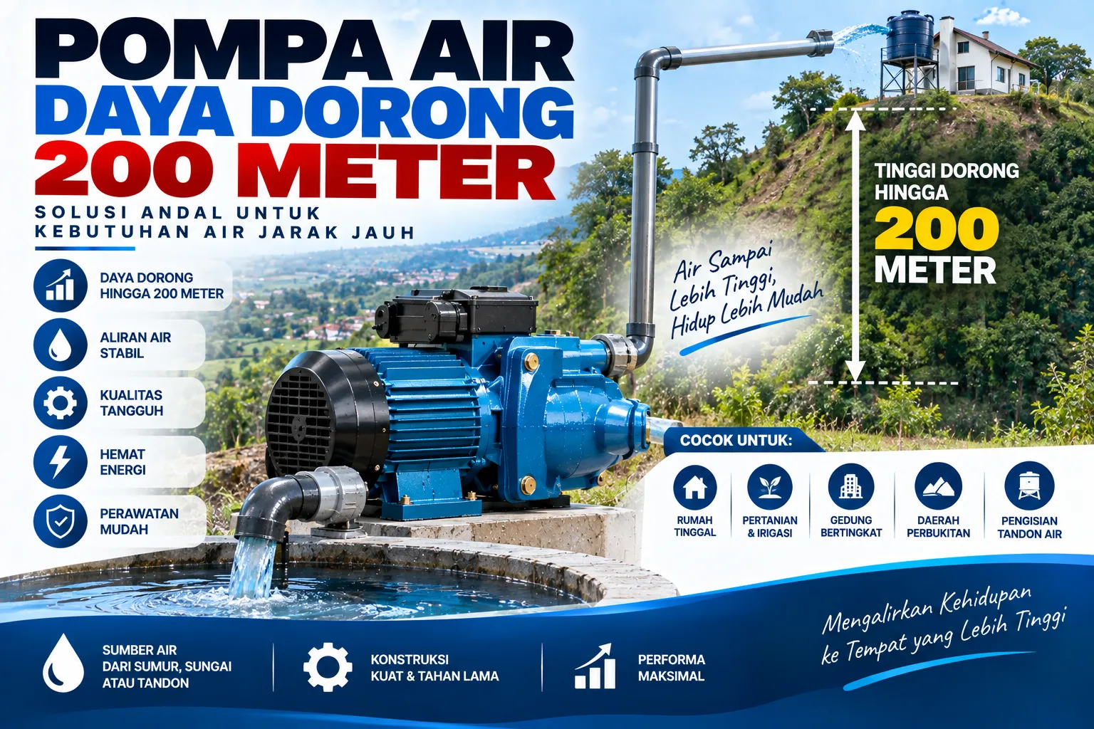 pompa air daya dorong 200 meter,pompa air daya dorong 150 meter,pompa air daya dorong 100 meter,harga pompa air daya dorong 200 meter,pompa air daya dorong naik 200 meter,jet pump daya dorong 200 meter