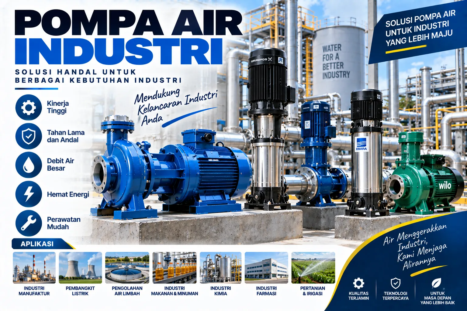pompa air industri,pompa air pabrik,pompa air untuk industri,harga pompa air industri,pompa air limbah,pompa air untuk pabrik