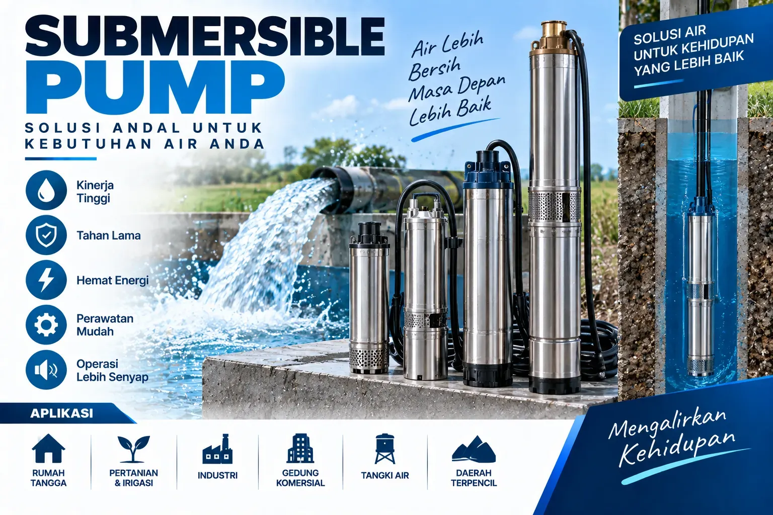 submersible pump,harga submersible pump,submersible pompa,service pompa submersible,jenis submersible pump